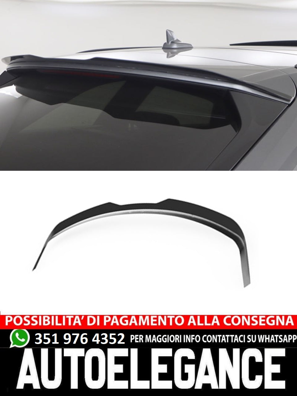 Spoiler rs6 adatto per Audi A6 S6 C8 2018+