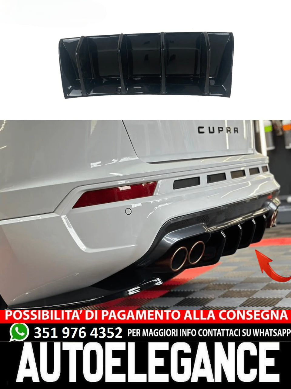 Diffusore adatto per CUPRA Ateca 2018+