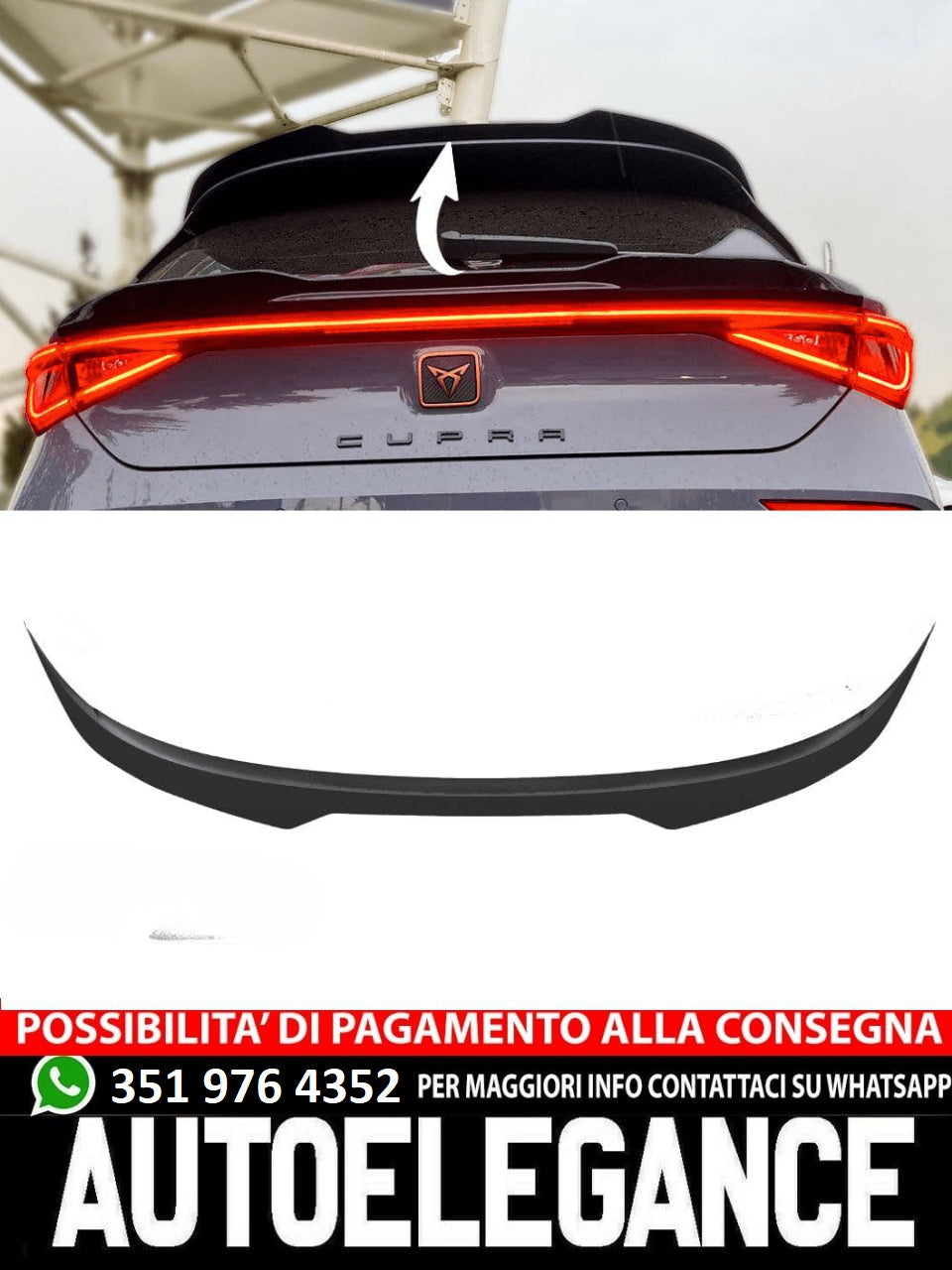 Spoiler tetto adatto per CUPRA Leon 2020+