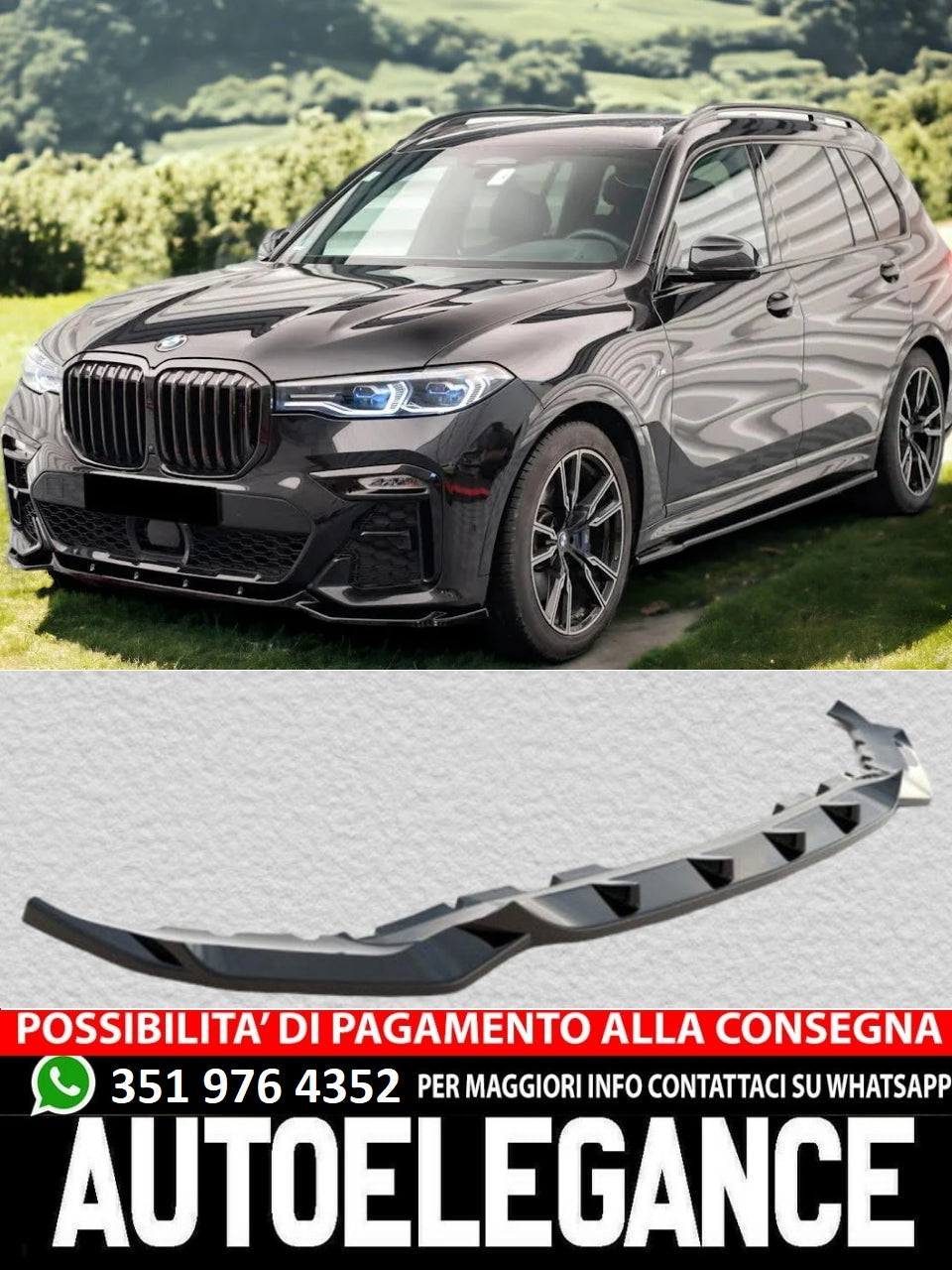 Splitter anteriore adatto per BMW X7 Series M G07 M-Pack 2018-2022