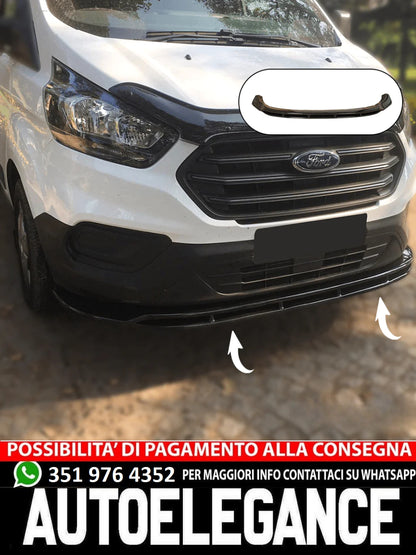Front Splitter suitable for FORD Transit Custom MK1 Facelift 2018+ 