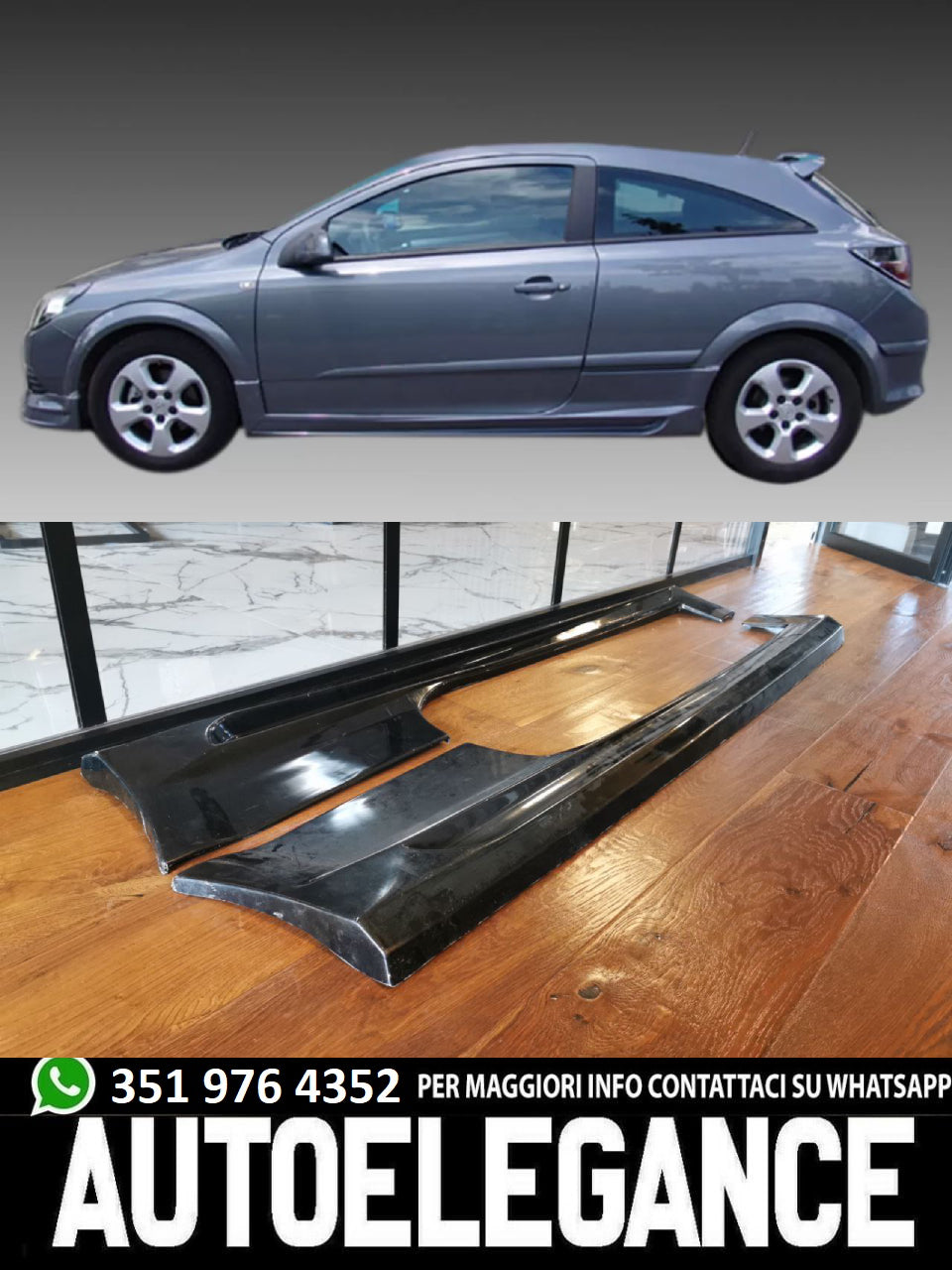 MINIGONNE ADATTO PER OPEL ASTRA H 3 PORTE 2004-2009