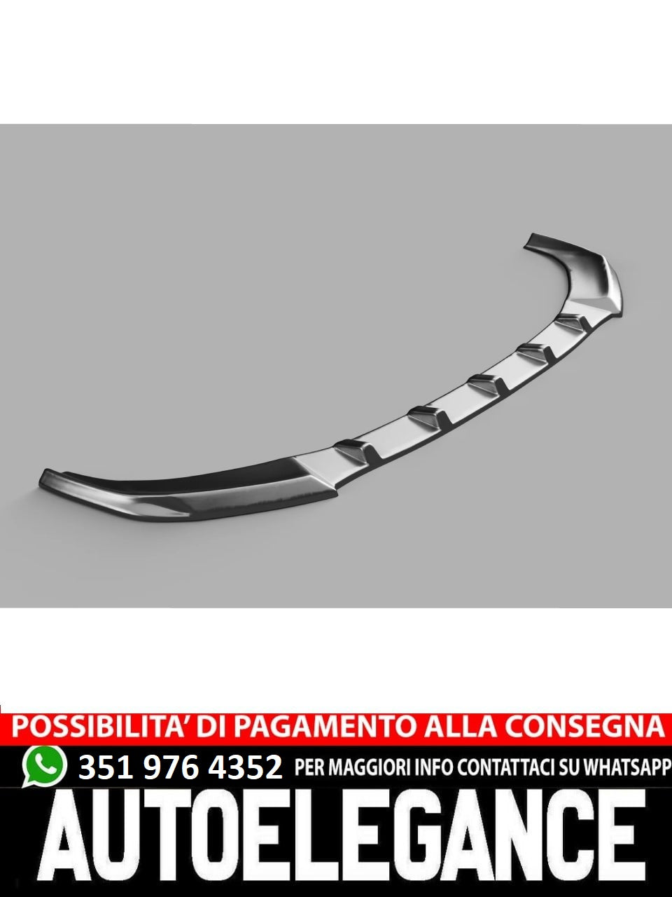 Splitter anteriore adatto per Version 2 AUDI A7 S-Line C7 Facelift 2014-2017