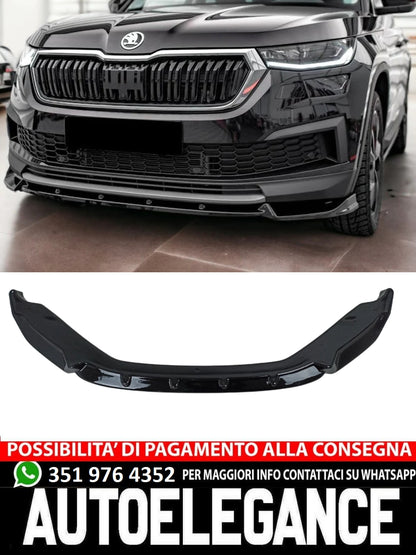 Splitter anteriore adatto per SKODA Kodiaq Mk1 Facelift 2021+