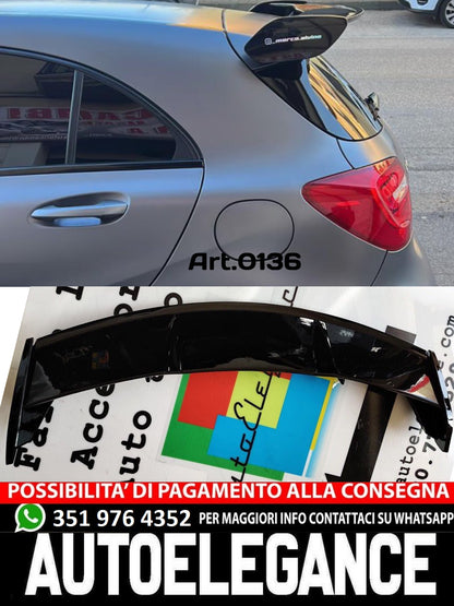 ROOF SPOILER SUITABLE FOR MERCEDES A CLASS W176 A45 GLOSSY BLACK