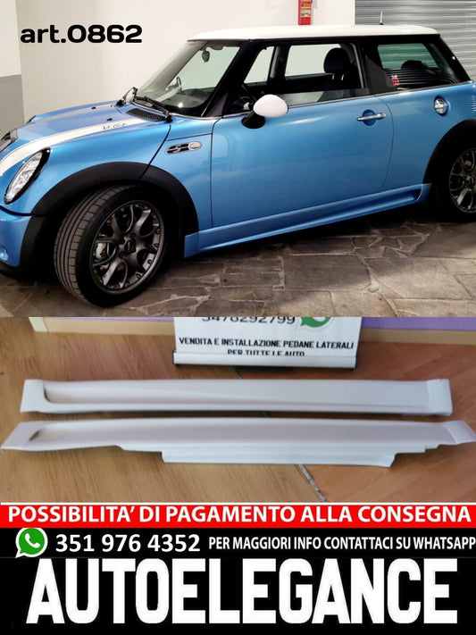 SIDE SKIRTS SUITABLE FOR MINI COOPER R56 2004-2009 JCW LOOK RAW 