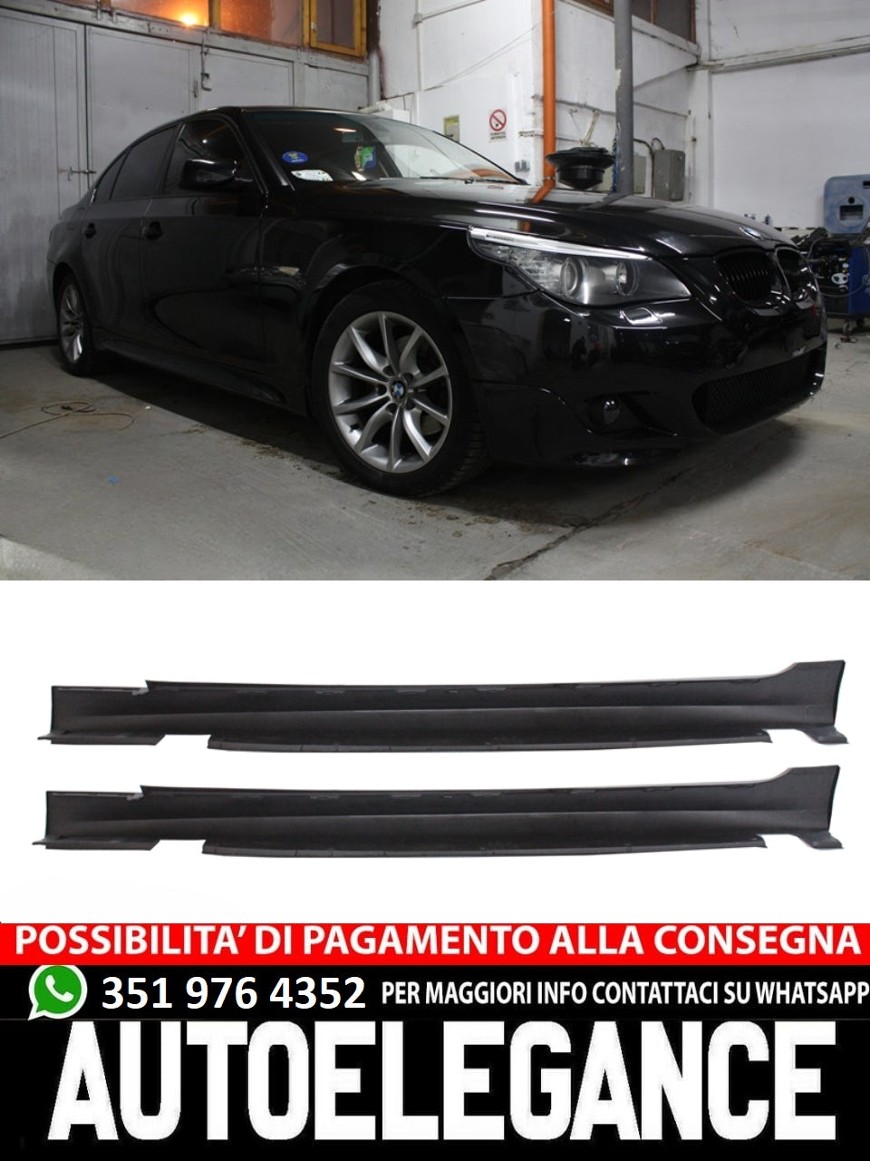 Minigonne laterali adatti per BMW serie 5 E60 E61 2003-2011 LCI Non LCI M-Tech