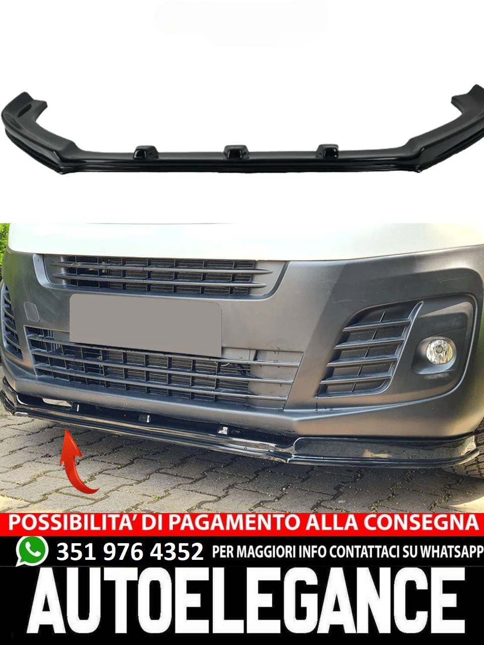 Splitter adatto per PEUGEOT Expert 3rd Generation 2016+