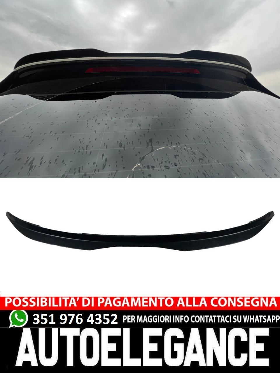 Spoiler Posteriore adatto per VW Volkswagen Golf MK 7/7.5 GTI/R/R Line 2013-2016