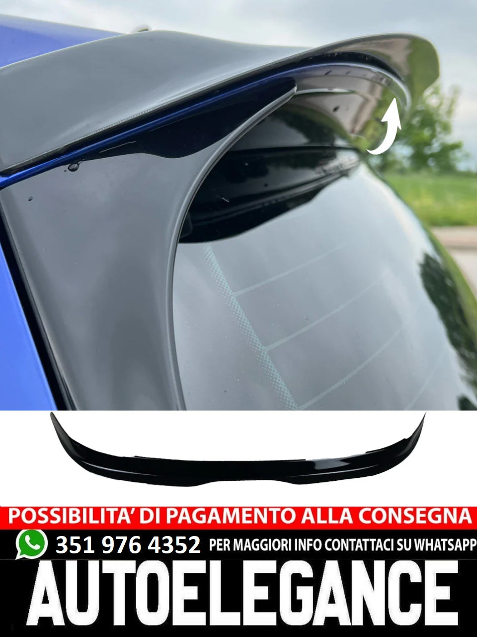 Rear Spoiler suitable for VW Volkswagen Golf MK 7 GTI/R/R Line 2013-2016 