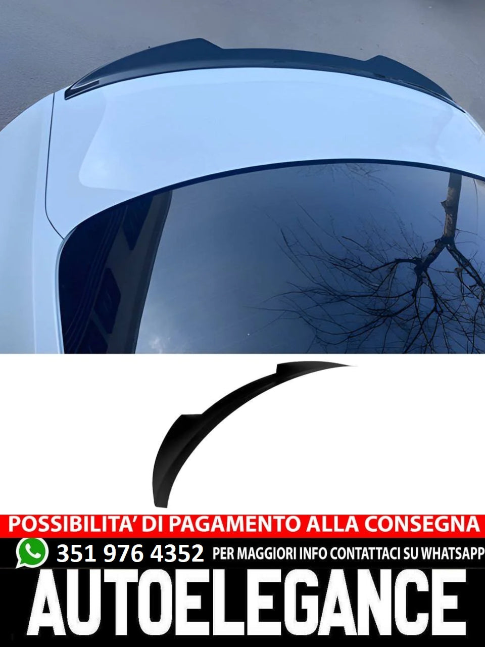 Spoiler adatto per Audi A5 S-Line F5 Coupe 2017+ Facelift Sportback 2019