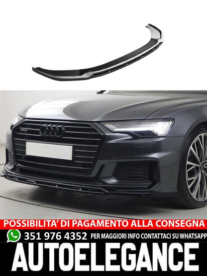 Front Splitter suitable for Audi S6 C8 (Sedan-Avant) 2019+ 