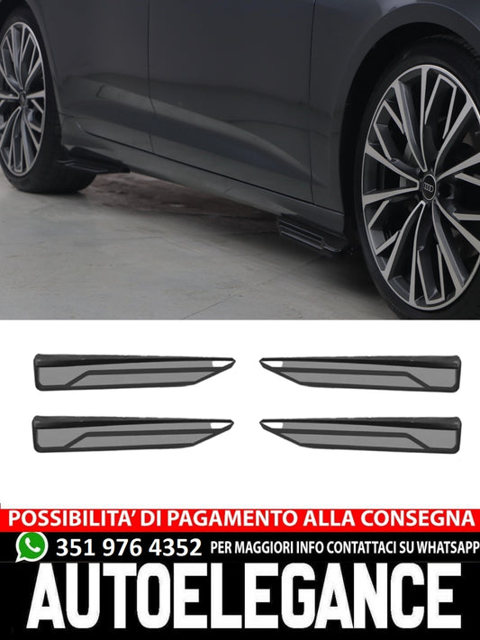 Side skirts suitable for AUDI S6 C8 (Sedan-Avant) 2019+ (2 Pcs)