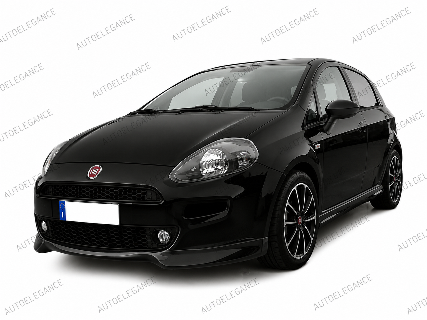 💫ART.0320 SPLITTER ANTERIORE GREZZO PER FIAT PUNTO EVO 08-12 ABS💫