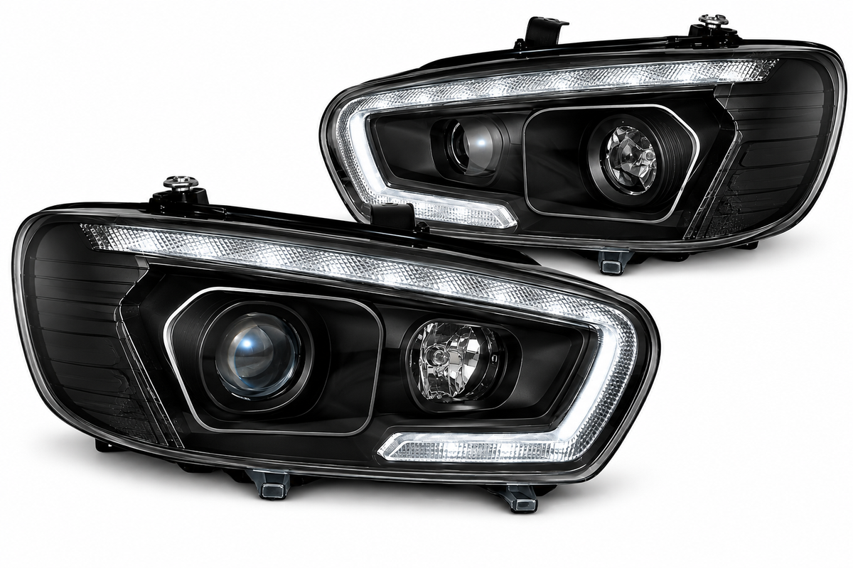 ART.10777  FARI ANTERIORI ADATTO PER  VW SCIROCCO 08-04.14 NERO