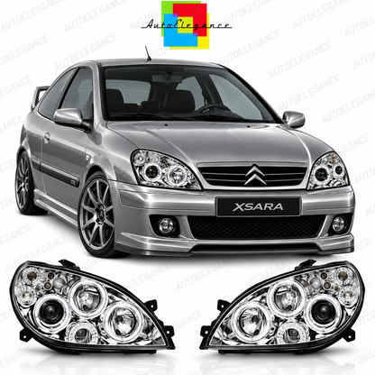ART.10708 FARI ANTERIORI ADATTO PER CITROEN XSARA 09.00-10.04 CHROME