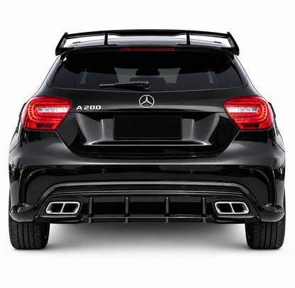 👉Diffusore + Terminali cromato A45 AMG Look per Mercedes Classe A (W176) 12-18👈