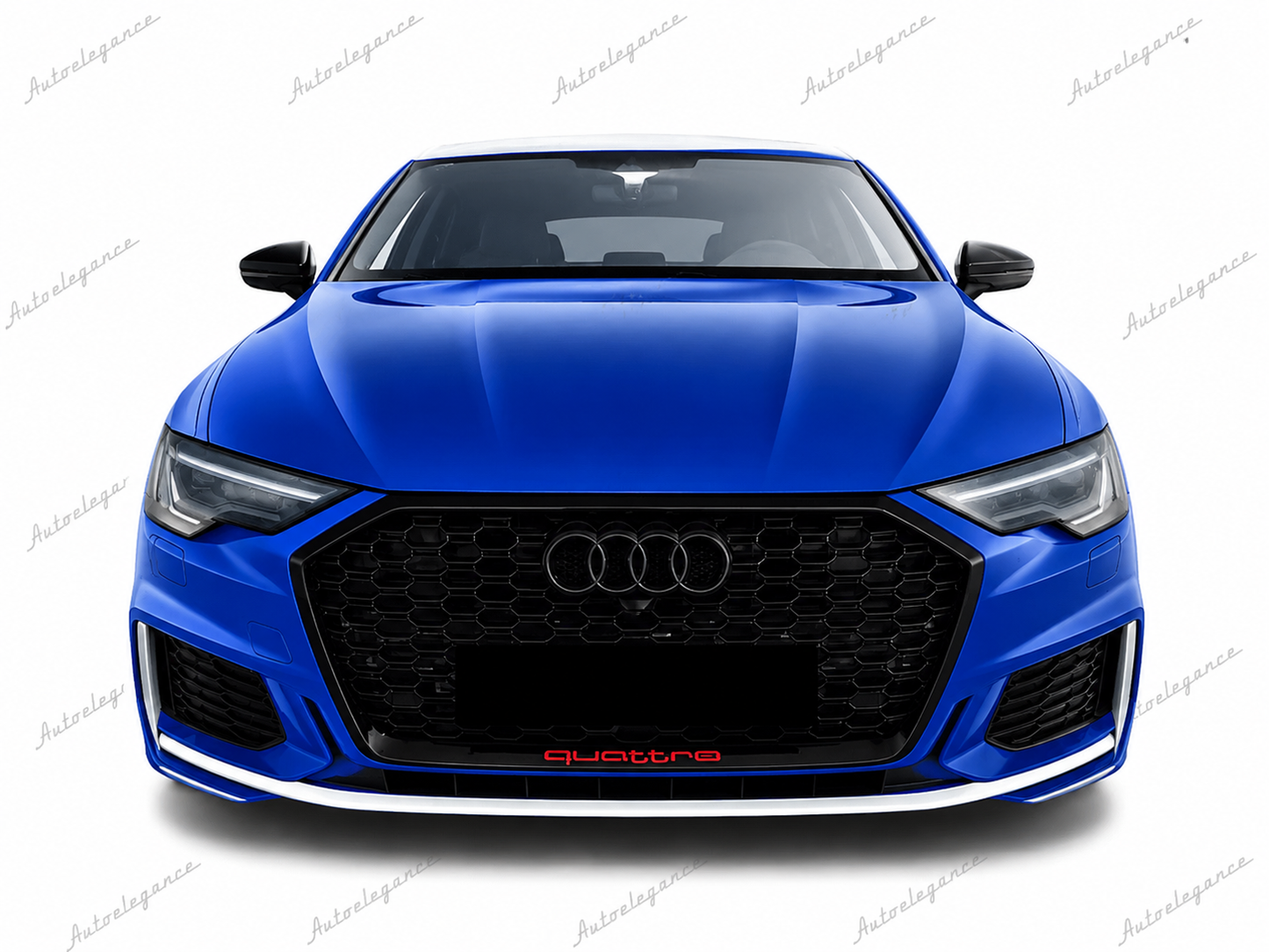 🔥ART.0965 GRIGLIA ADATTO PER AUDI  A6 C8 2018+ LOOK RS6 NERO LUCIDO🔥
