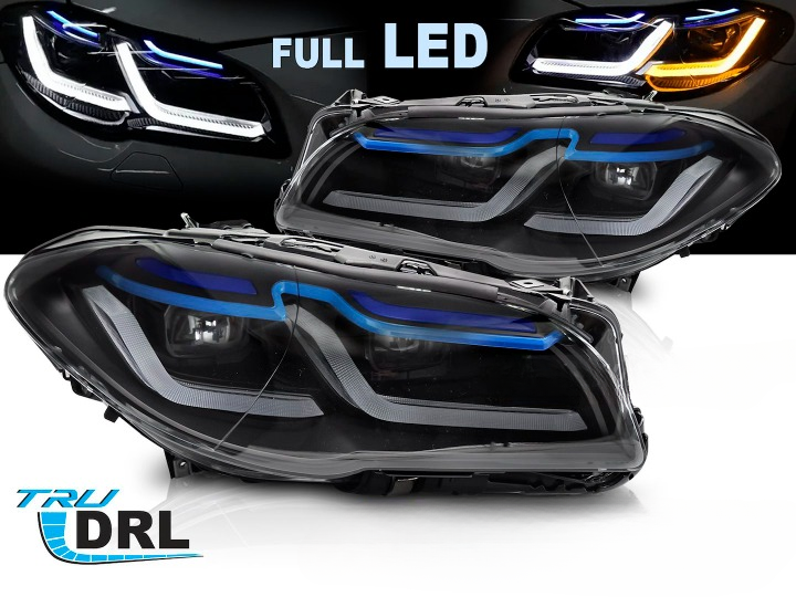 💫ART.7634 FARI FULL LED DRL adatti per BMW Serie 5 F10 / F11 10-13💫