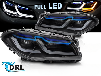 💫ART.7634 FARI FULL LED DRL adatti per BMW Serie 5 F10 / F11 10-13💫