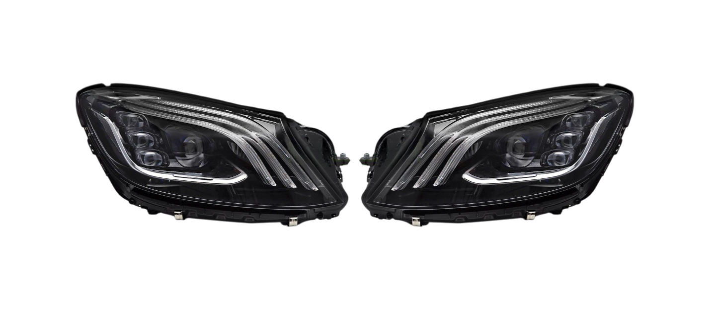 💫ART.7637 FARI FULL LED DRL adatti per MERCEDES CLASSE S W222 13-17💫