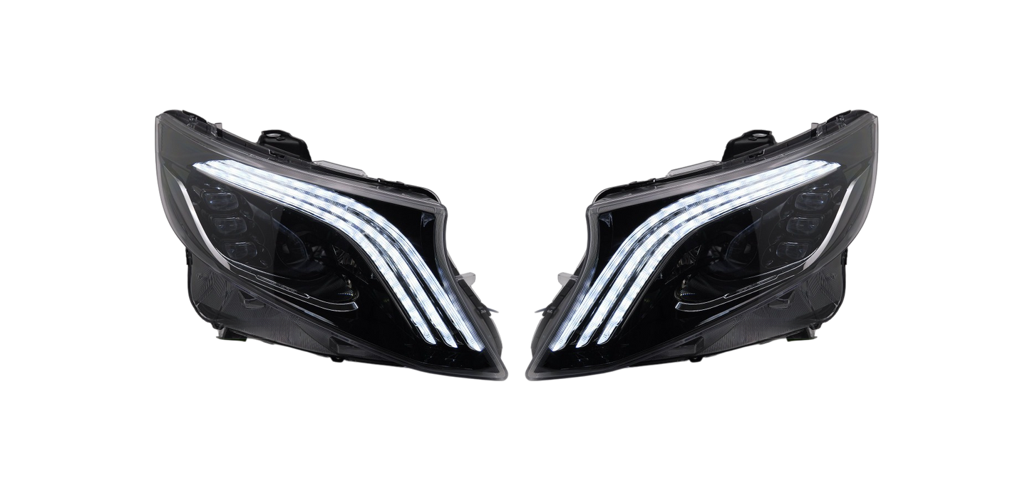 💫ART.7638 FARI FULL LED SEQ adatti per MERCEDES CLASSE V / VITO W447 14-23💫