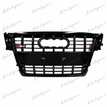 🔥ART.1942 GRIGLIA ADATTO PER AUDI A4 B8 2007-2011 LOOK S4 NERO LUCIDO🔥