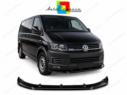 👉Splitter Anteriore Paraurti Standard Nero Lucido Adatto per VW TRANSPORTERT6👈