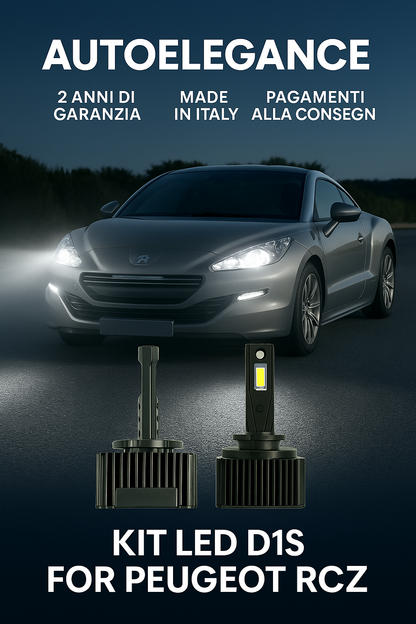 ⭐KIT XENON D1S 6000K ANABBAGLIANTI PER PEUGEOT RCZ – LUCE BIANCA POTENTE⭐