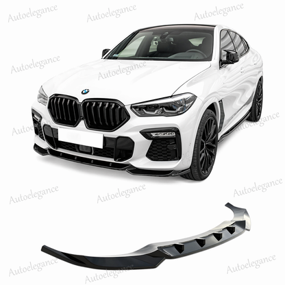 🔥ART.9569 SPLITTER ANTERIORE X6 G06 MAX M IN PLASTICA NERO LUCIDO 2019+ (V1)🔥