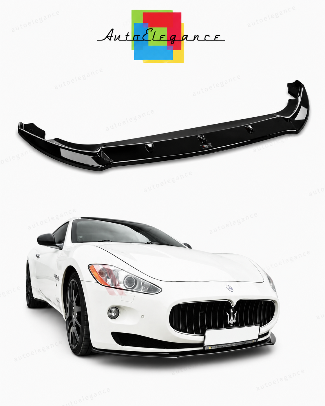 💕 Splitter   adatto per  Maserati Granturismo nero lucido 💕