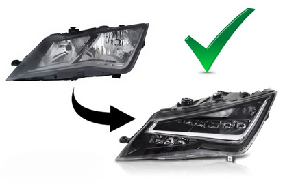 💕 Fari Anteriori Adatti per Seat Leon III 5F 12-20 Full LED DRL 💕