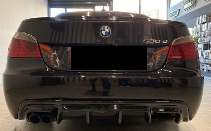 ⭐0147 DIFFUSORE ADATTO PER BMW SERIE 5 E60 E61 MSPORT 2003-2010 NERO LUCIDO M5⭐