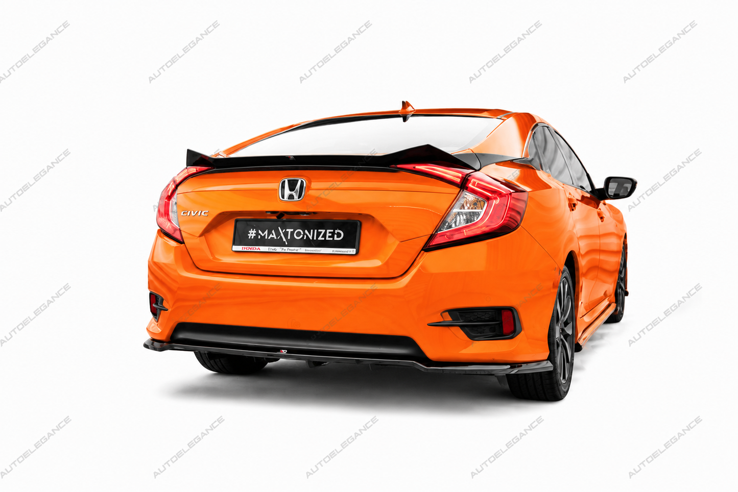 🔥ART.9866 SPLITTER POSTERIORE (CON BARRE VERTIVALI) PER HONDA CIVIC Mk10🔥