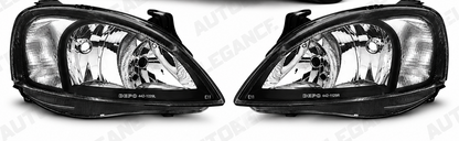 ART.10996 FARI ANTERIORI ADATTO PER OPEL CORSA C 00-06 NERO