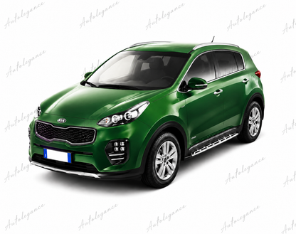 🔥ART.0847 PEDANE LATERALI KIA SPORTAGE QL 15-21 SOTTO PORTA ALLUNINIO E PVC🔥