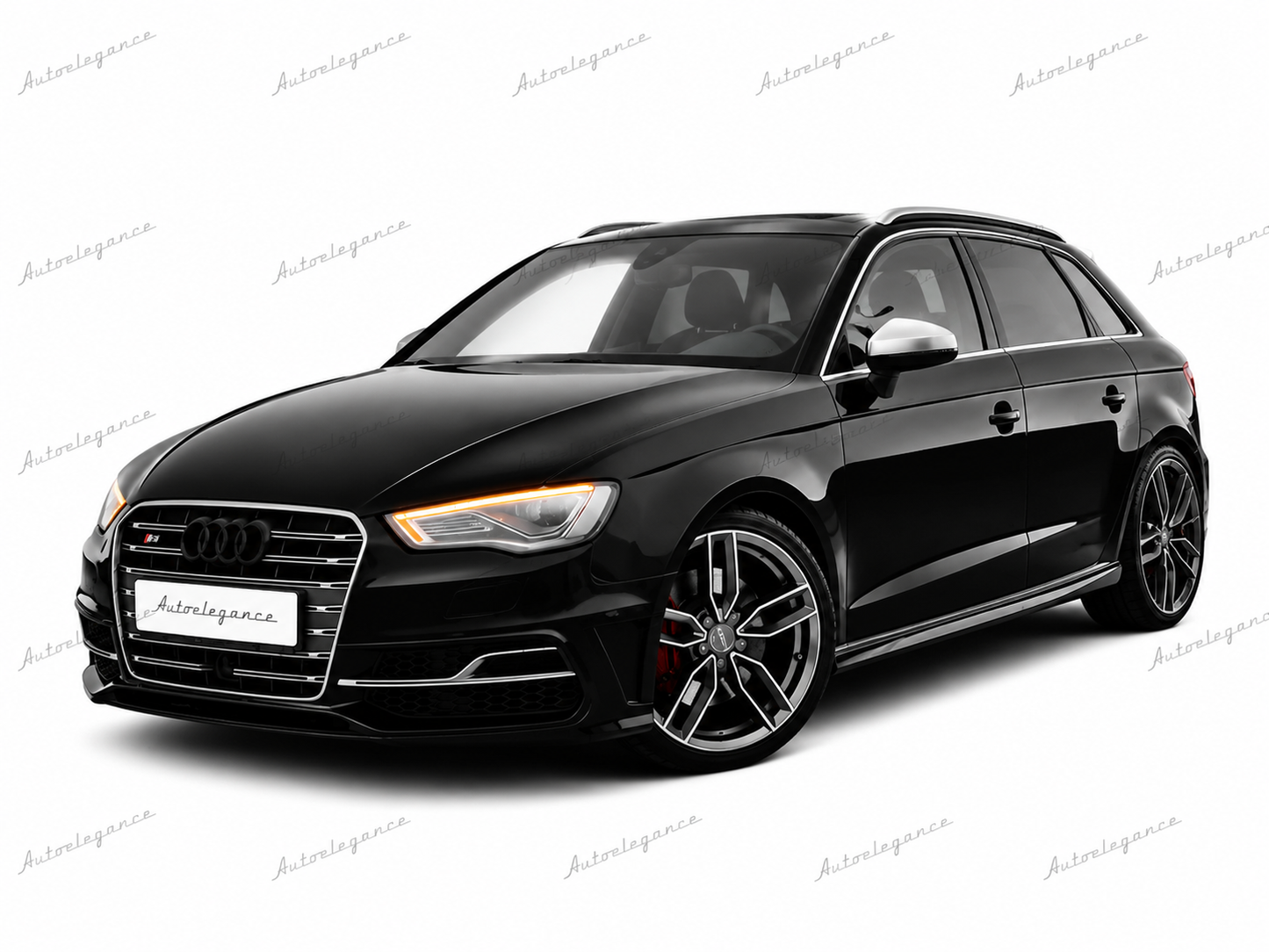 🔥ART.0678 GRIGLIA ADATTO PER AUDI A3 8V 12-16 LOOK S3 TITANIO PROFILI CROMAT🔥