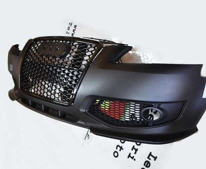💎PARAURTI ANTERIORE ADATTO PER AUDI A3 8P 03-08 NERO CROMO LOOK RS3💎