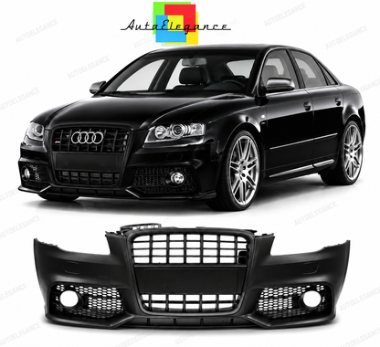 💕PARAURTI ANTERIORE AUDI A4 B7 04-08 LOOK S LINE NERO SRA💕