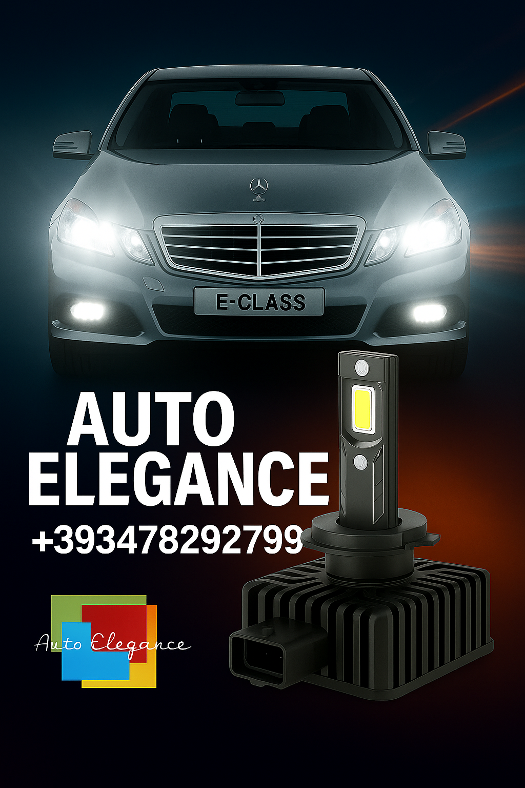 💕COPPIA LAMPADE D1S LED DA XENON A LED PER MERCEDES CLASSE E W211💕