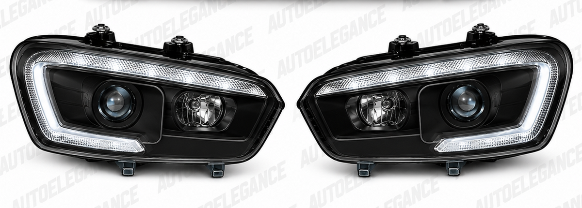 ART.10777  FARI ANTERIORI ADATTO PER  VW SCIROCCO 08-04.14 NERO