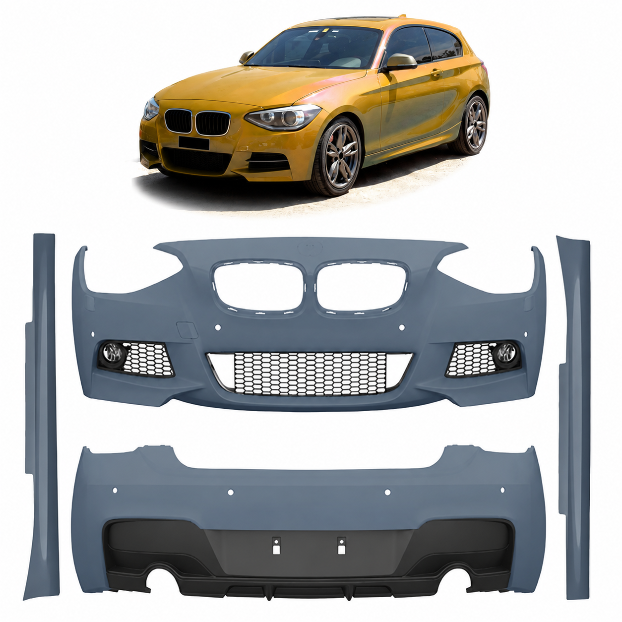 👉Bodykit Sport PDC SRA adatto per BMW 1 (F21) Hatchback 2011-2015👈