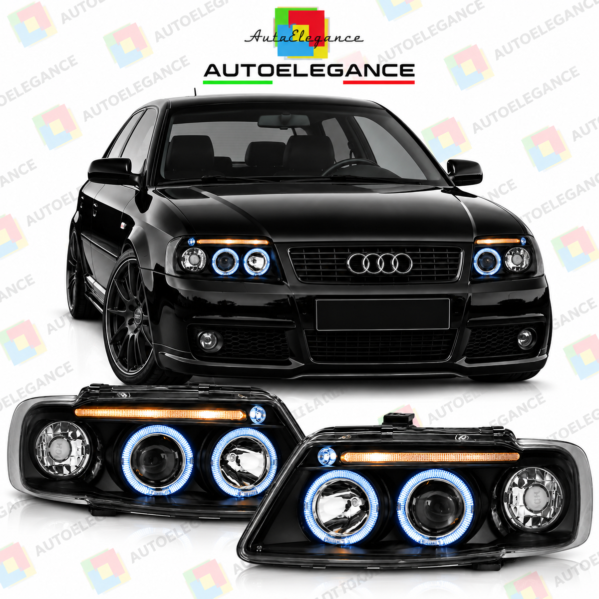 💕ART.6202 FARI  ANTERIORI ADATTO  PER  AUDI A3 8L 08.96-08.00💕