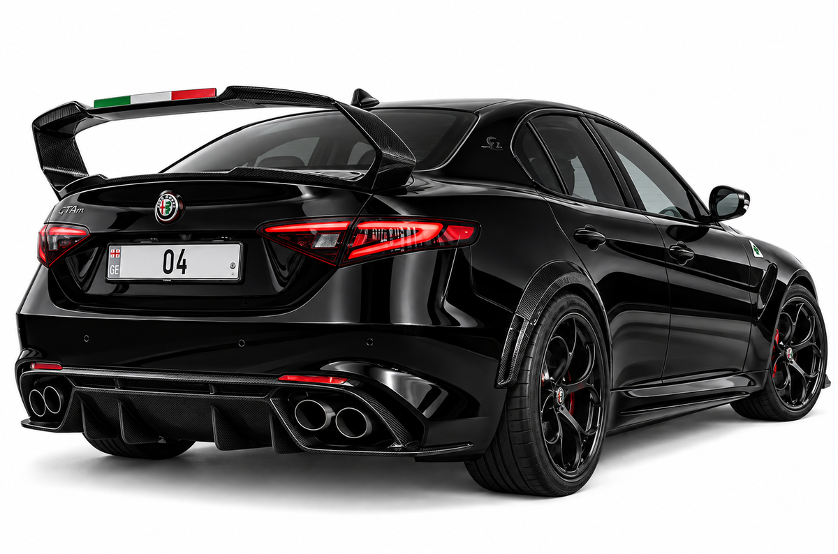 👉ART.10470 Spoiler Cofano look GTA per Alfa Romeo Giulia (grezzo da verniciare)👈