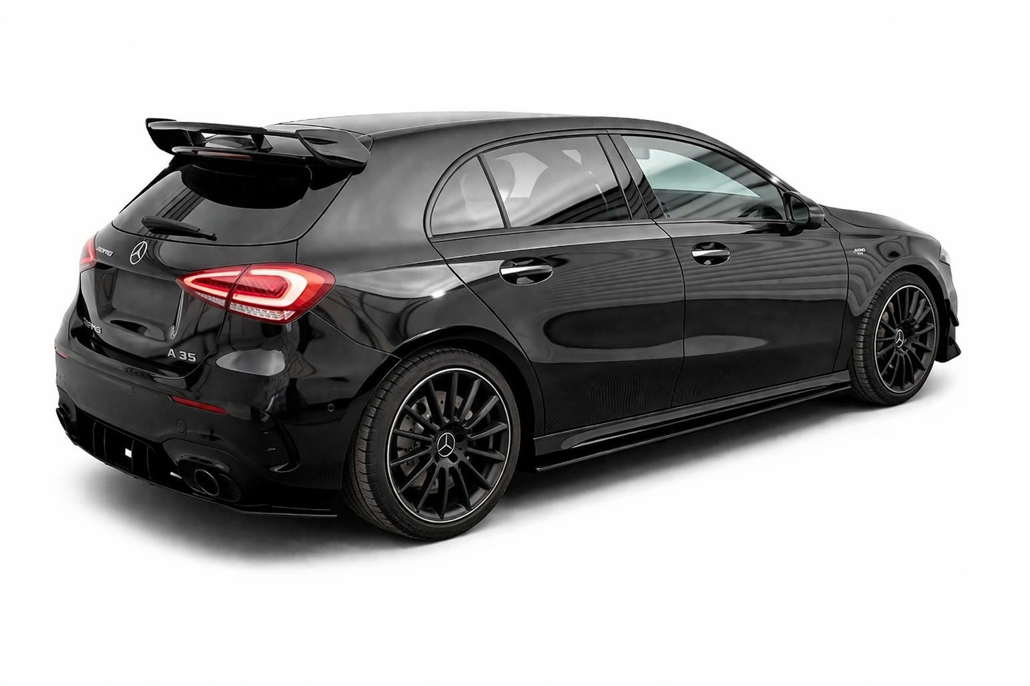 💫SOTTO MINIGONNE ADATTO PER MERCEDES CLASSE A W177 sportback nero lucido💫