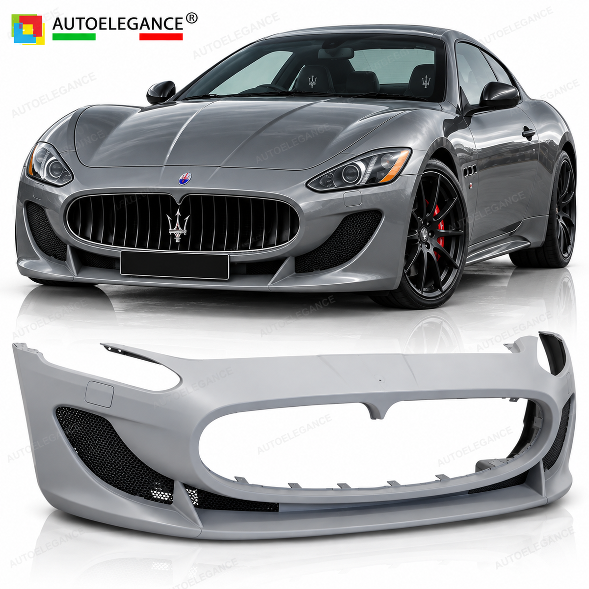 PARAURTI ANTERIORE STILE SPORT ADATTO PER MASERATI GRAN TURISMO 08-18