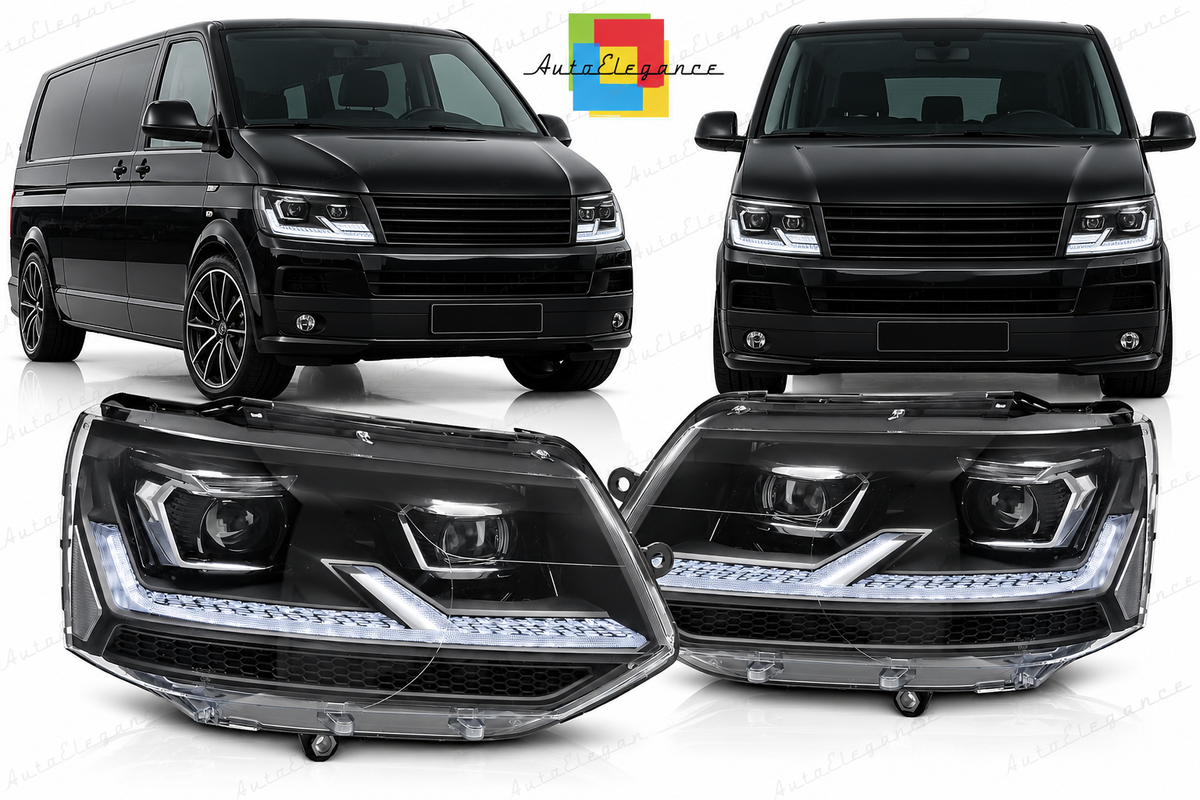 FARI FULL LED DRL ADATTI PER VW T5.1 10-15