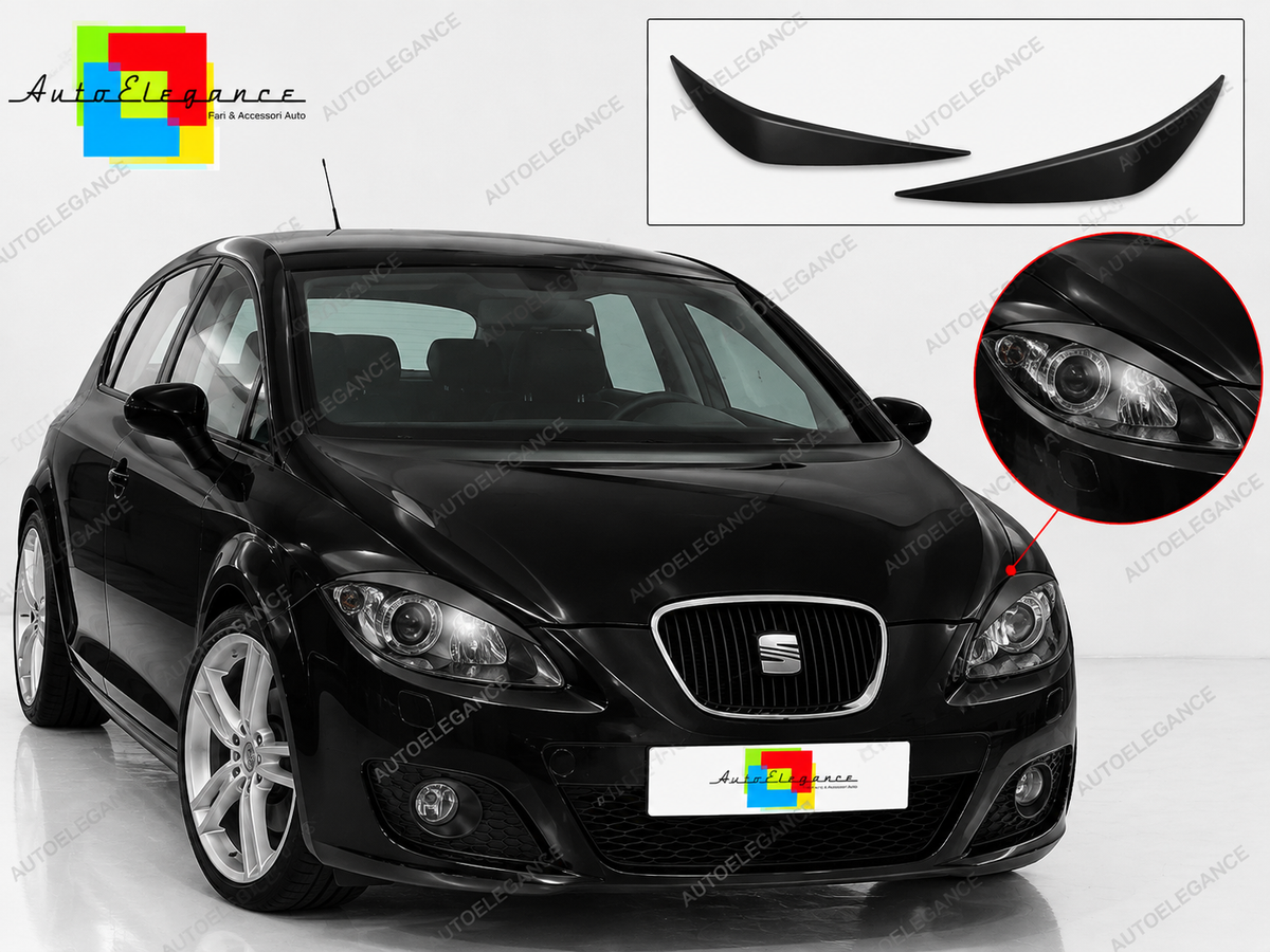 👉Sopracciglia Fari ABS Adatto per Seat Leon MK2 2006-2011👈