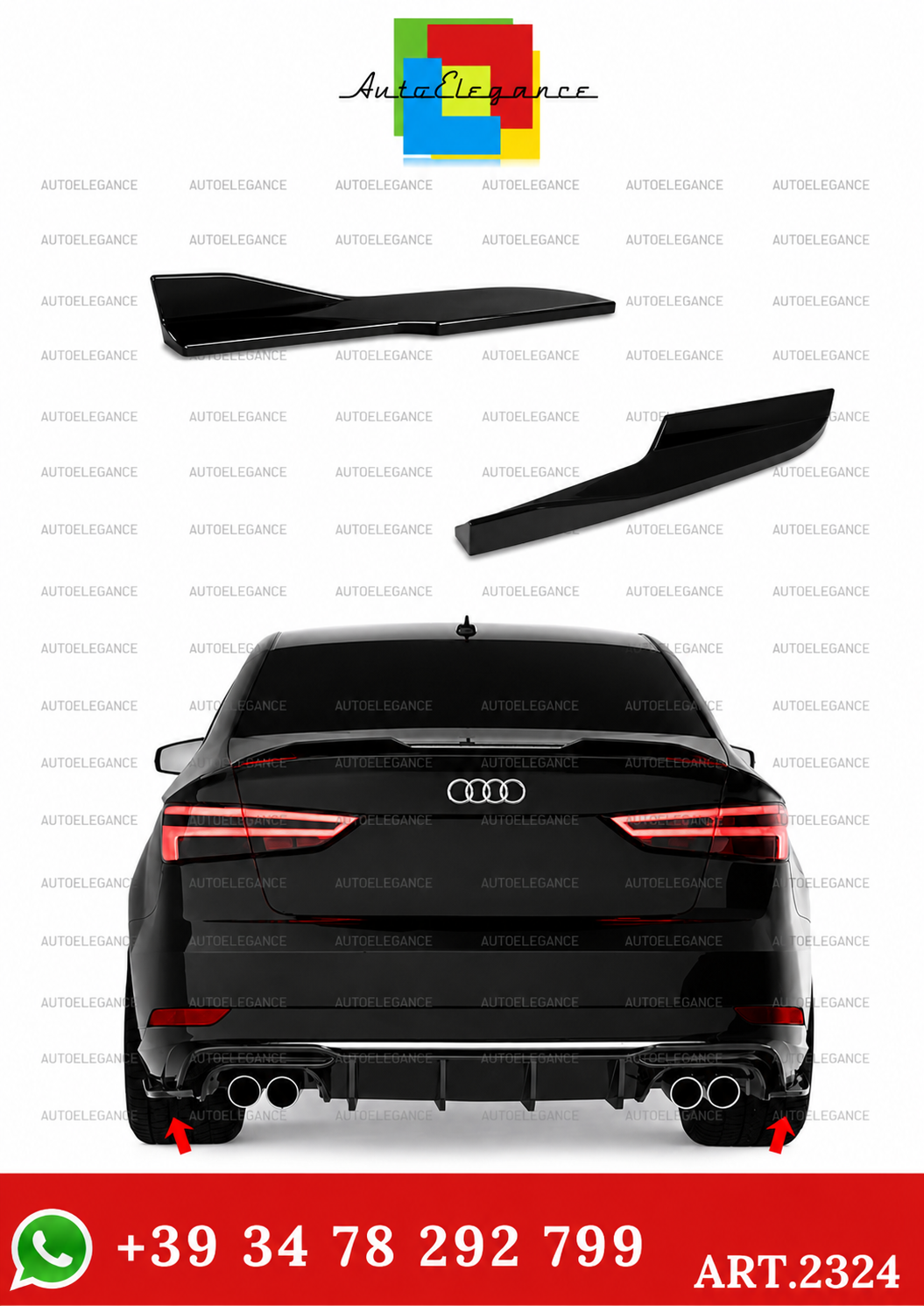 💫ART.2324  FLAP  POSTERIORI AUDI A3 8V FACELIFT SEDAN 2016-2020💫