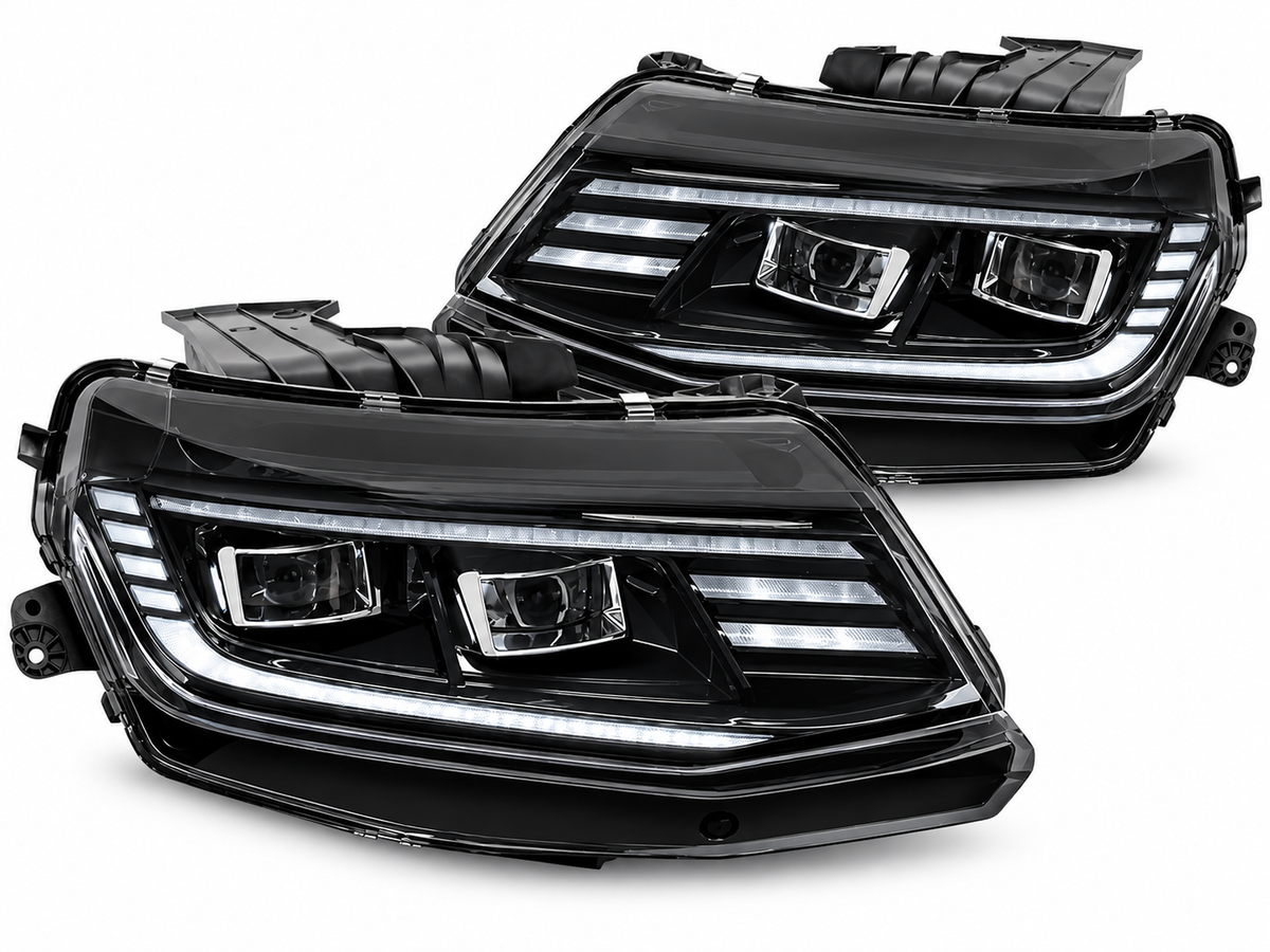 ART.10680 FARI ANTERIORI ADATTO PER CHEVROLET CAMARO 16-18 NERO
